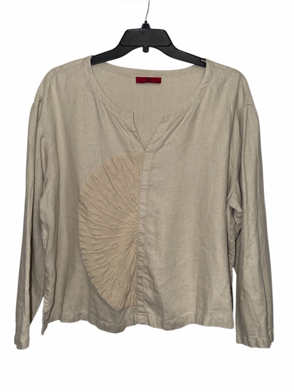 Sulu Kerstin Bernecker Shirt Herlen Size 2 Medium Linen Lagenlook Boxy